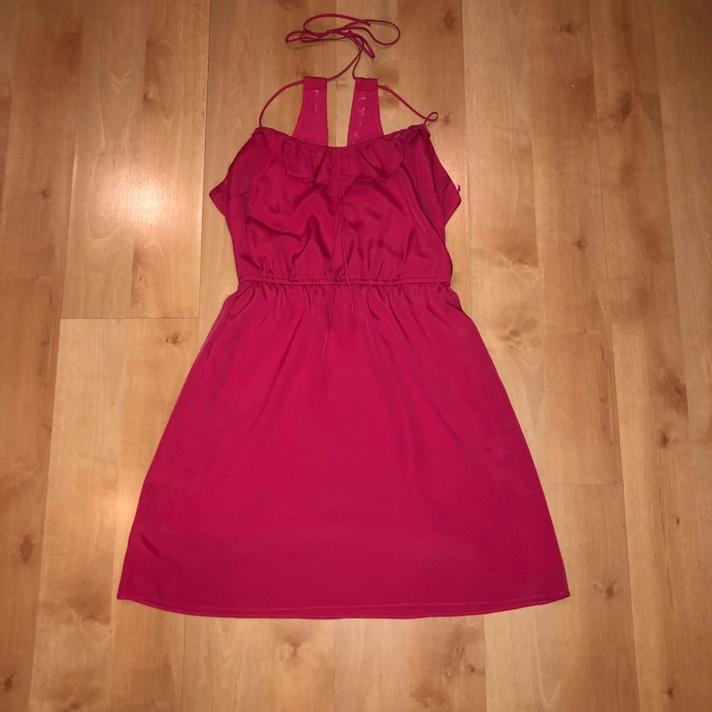 BCBGeneration Ruffle-Front Dress - Size XS (Pink)